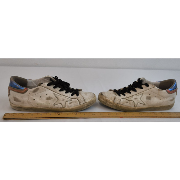  Superstar Sneakers Men\'s 40 (US7.5) Leather Red/White/Blue #W5252 main image 10